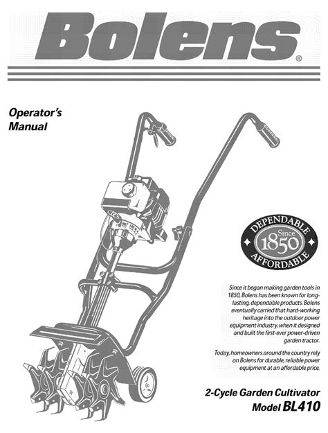 bolens rototiller parts